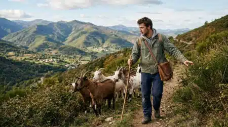 À 22 ans, il quitte l'école après la troisième et invente un métier inédit dans les Pyrénées-Orientales