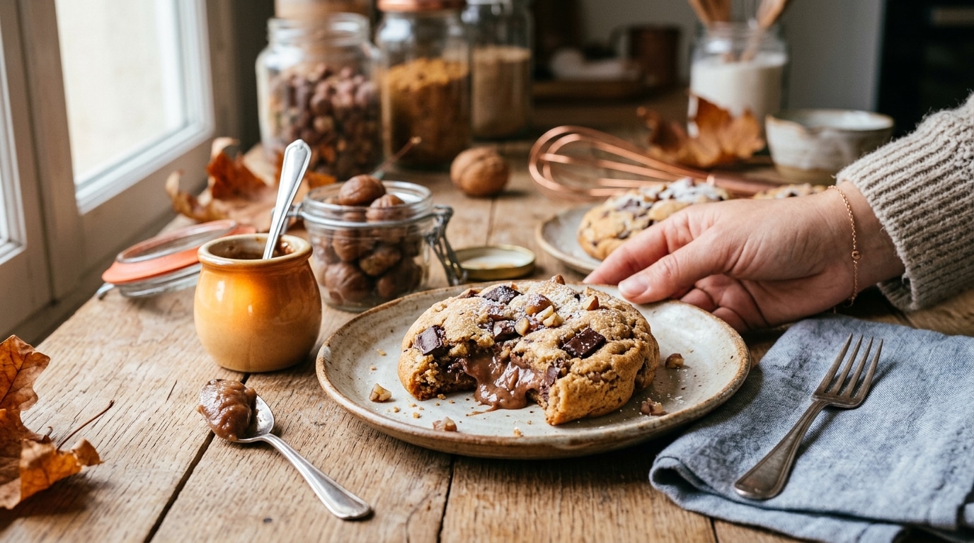 « À tomber » : la recette du cookie à la crème de marrons qui détrône la pâtisserie d'automne