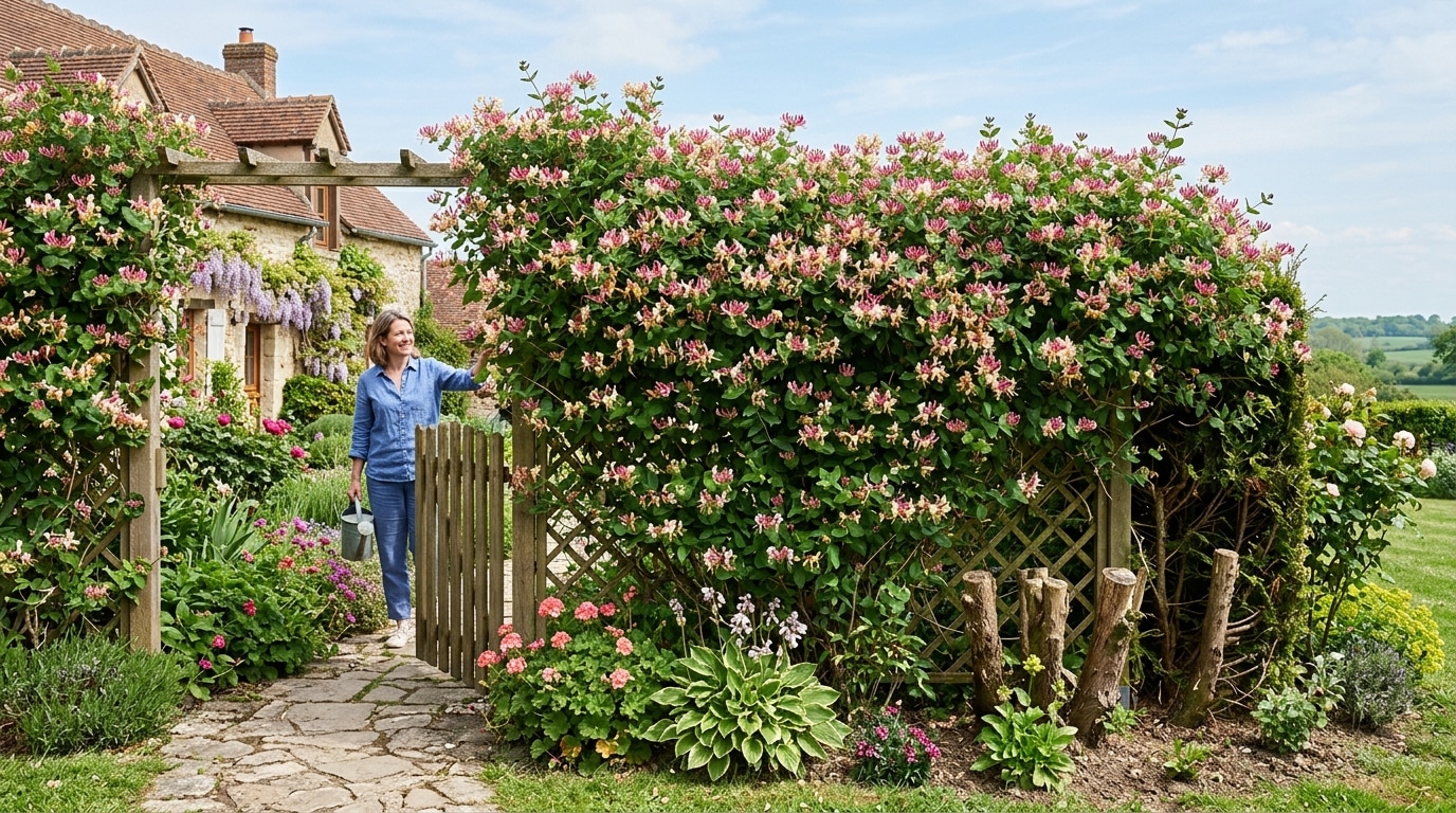 Adieu les haies de thuyas : cette grimpante parfumée referme le jardin dès le printemps