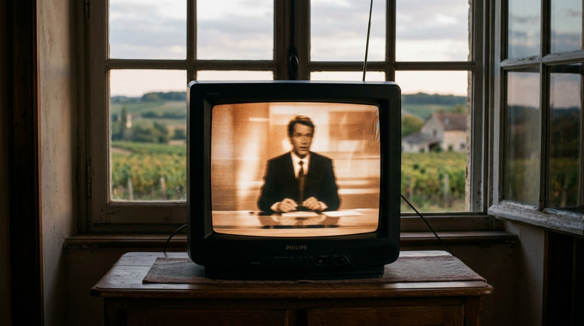 Ambiance rétro évoquant le reportage sur le paradoxe français