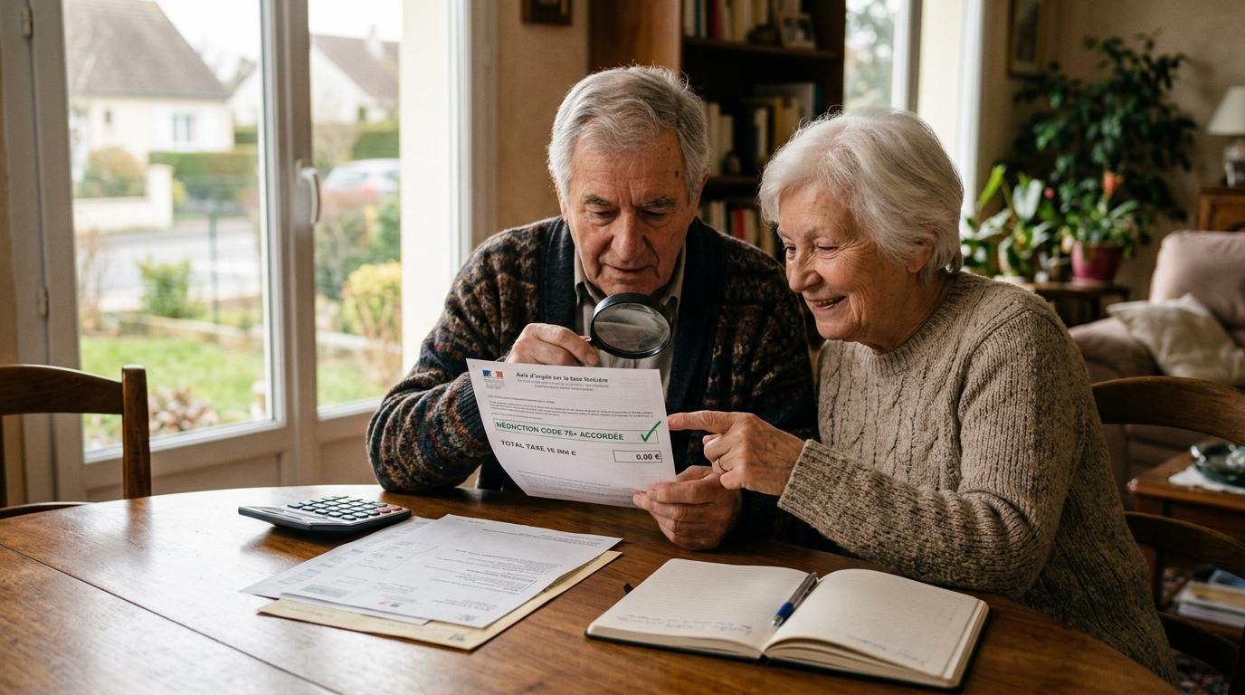 Après 75 ans, une exonération de taxe foncière existe pour votre résidence principale : une seule ligne de l'avis décide