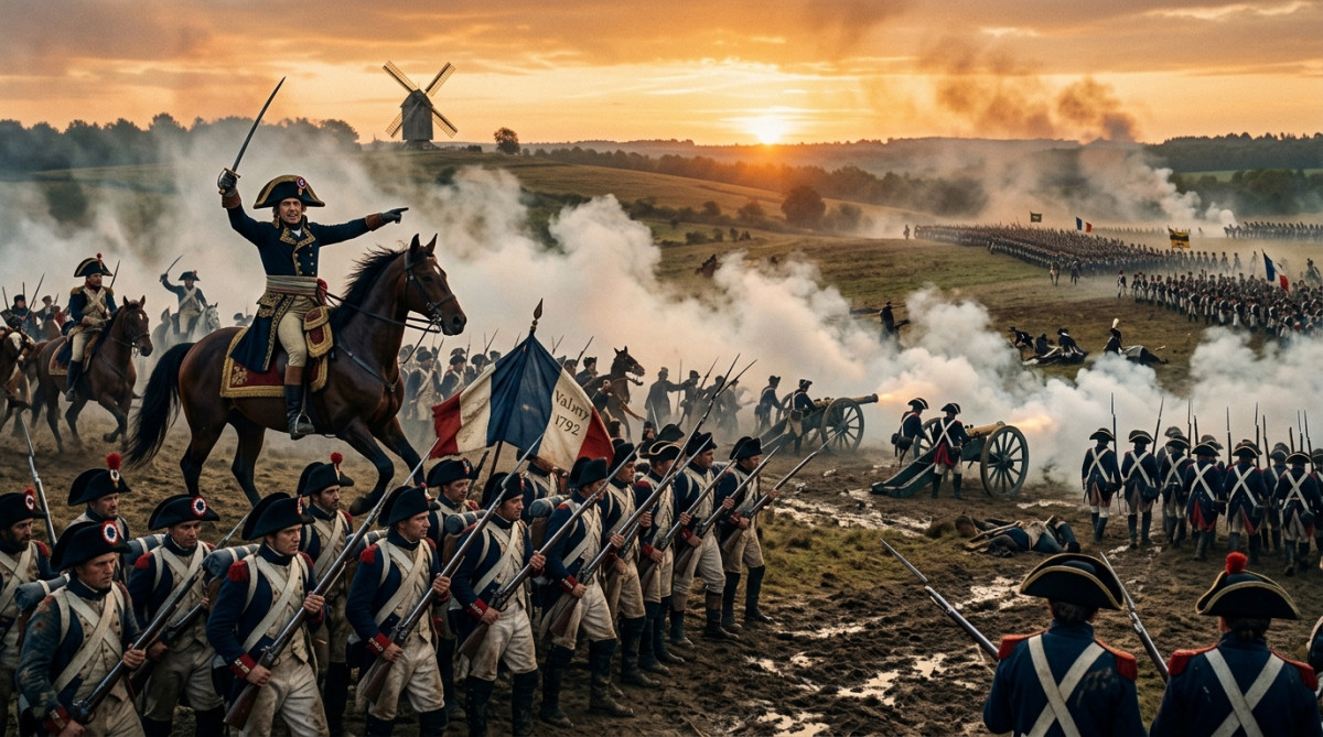 Bataille de Valmy sauvant la Révolution française