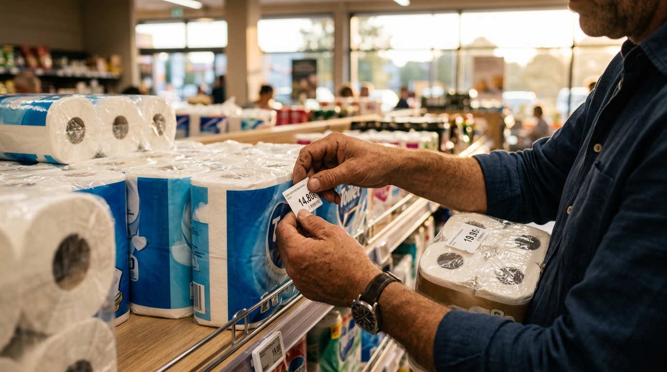 Comparaison des prix du papier toilette en rayon