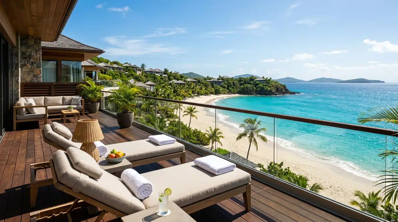 Villa de luxe sur une île paradisiaque des Antilles