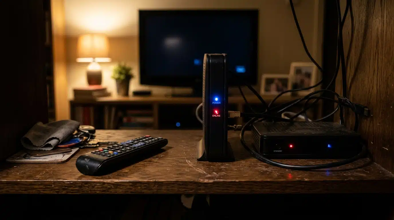 Box internet et décodeur TV allumés la nuit