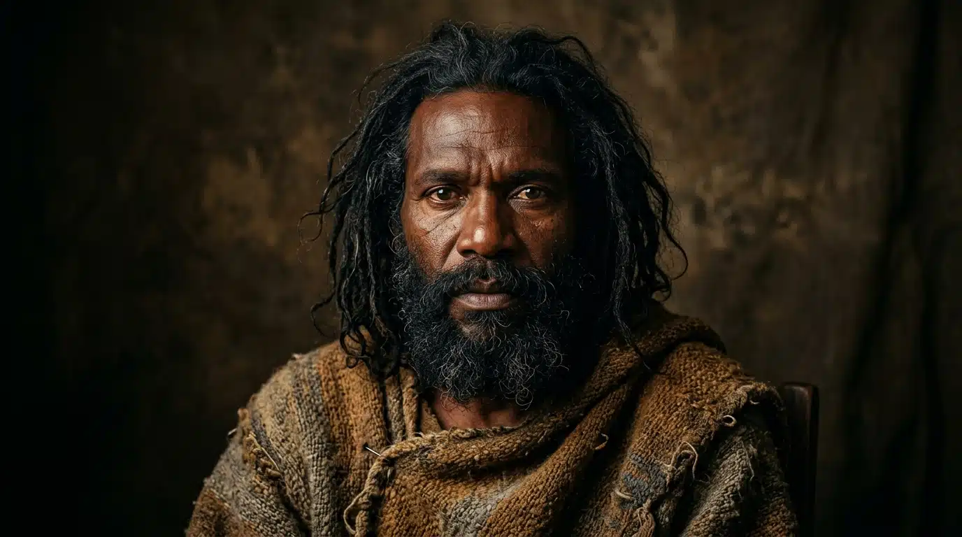 Reconstitution du visage d'un ancien Homo sapiens