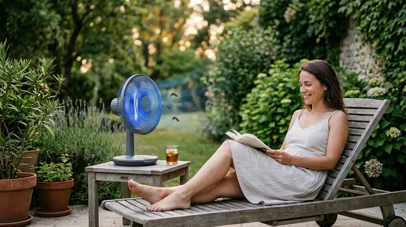 Ce ventilateur à moins de 40 € chasse les moustiques tigres sans une seule goutte de produit chimique