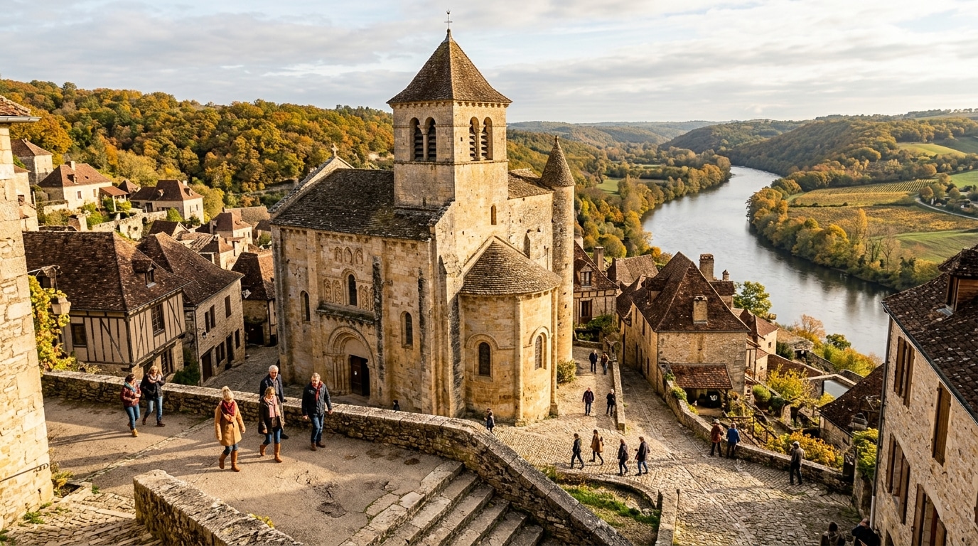 Église romane du village de Dordogne aux Journées du patrimoine