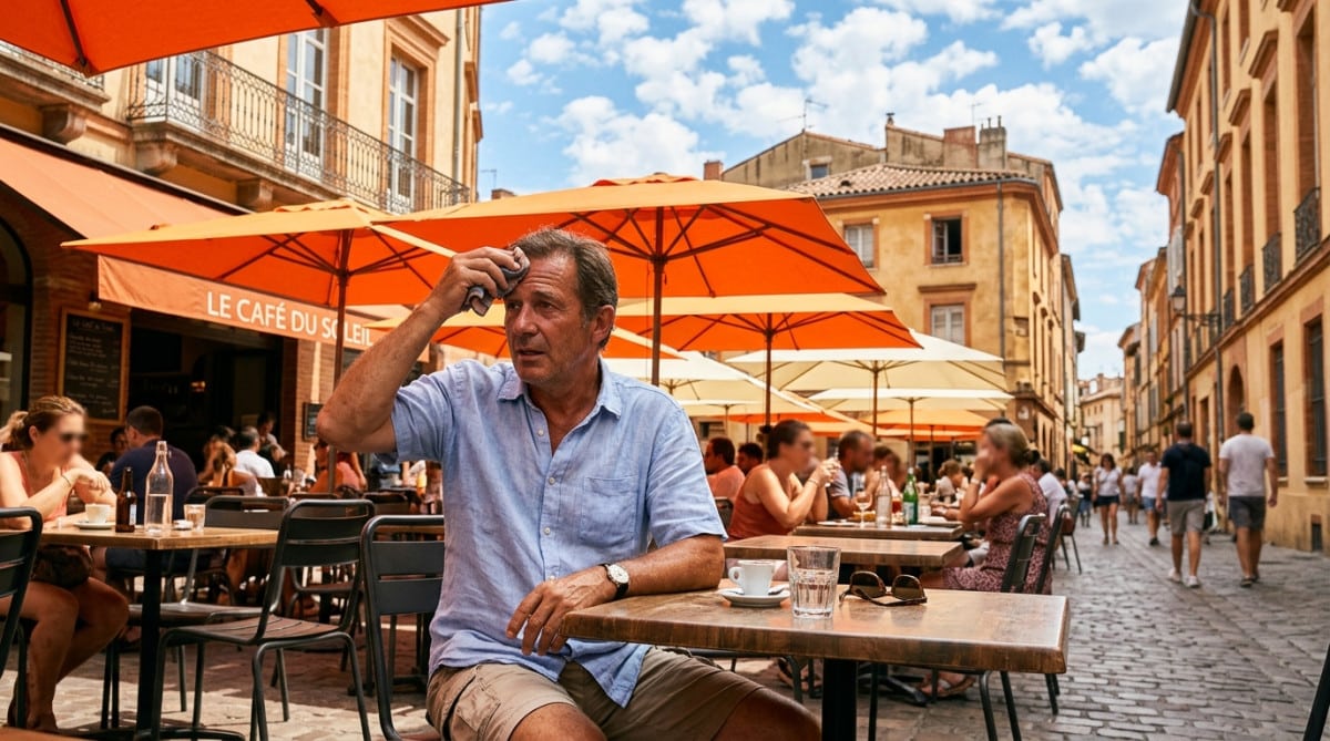 Chaleur estivale sur une terrasse dans le Sud-Ouest