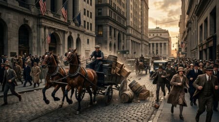 Charrette explosant à Wall Street en 1920