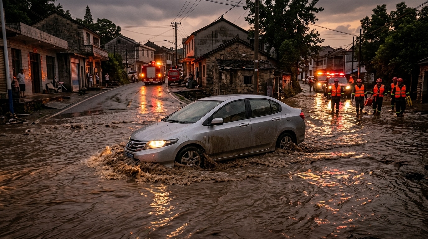 Voiture emportée par la coulée de lisier en Haute-Savoie