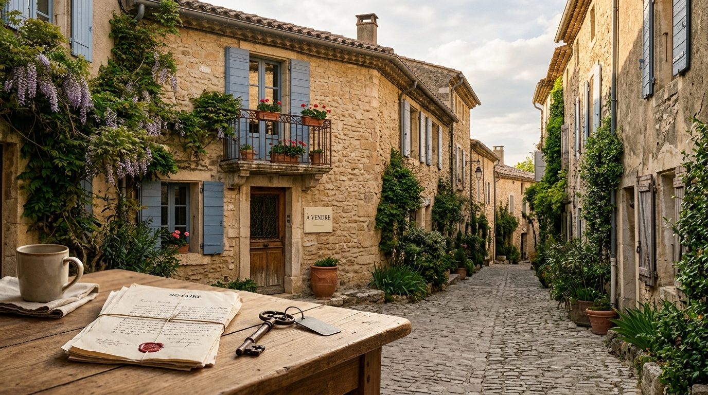 Maison de village avec clé et documents notariés