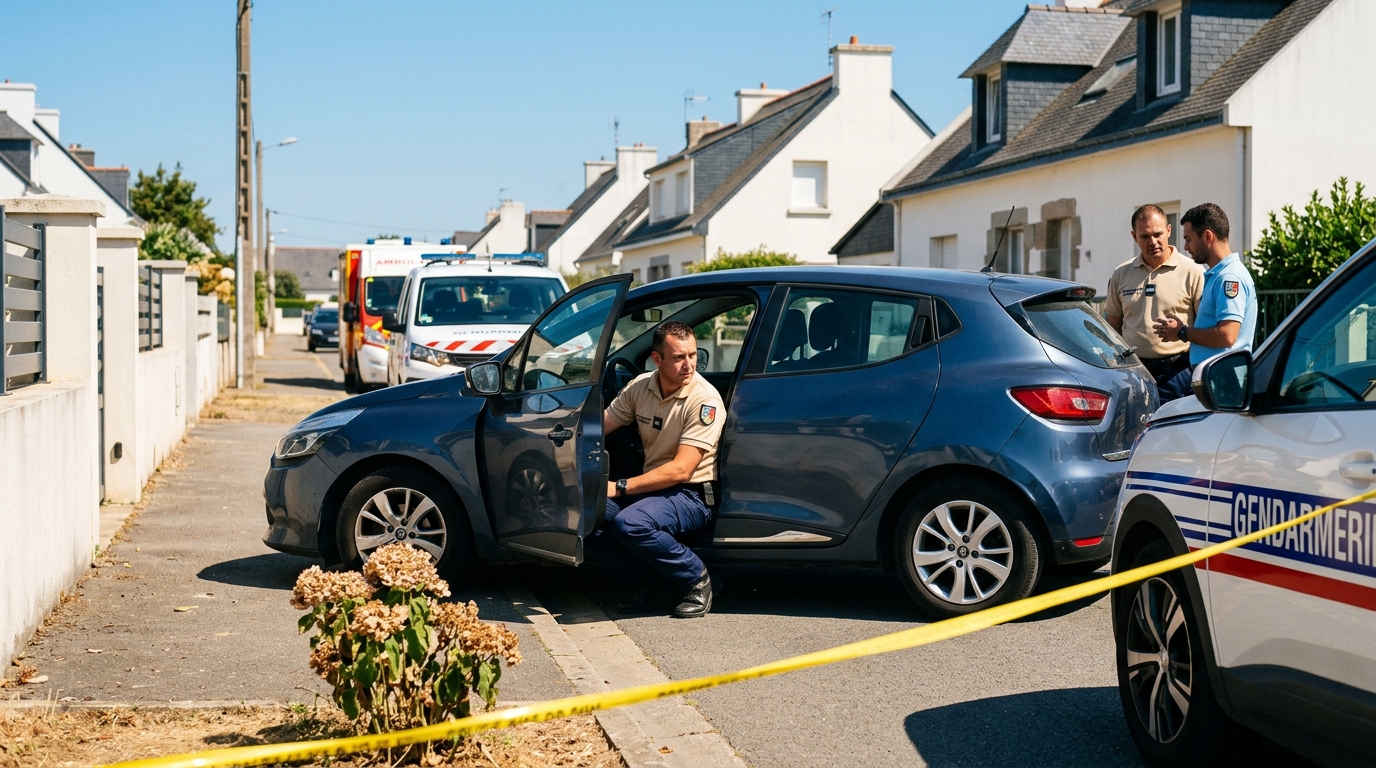En pleine canicule, une octogénaire retrouvée morte, piégée dans sa propre voiture en Bretagne