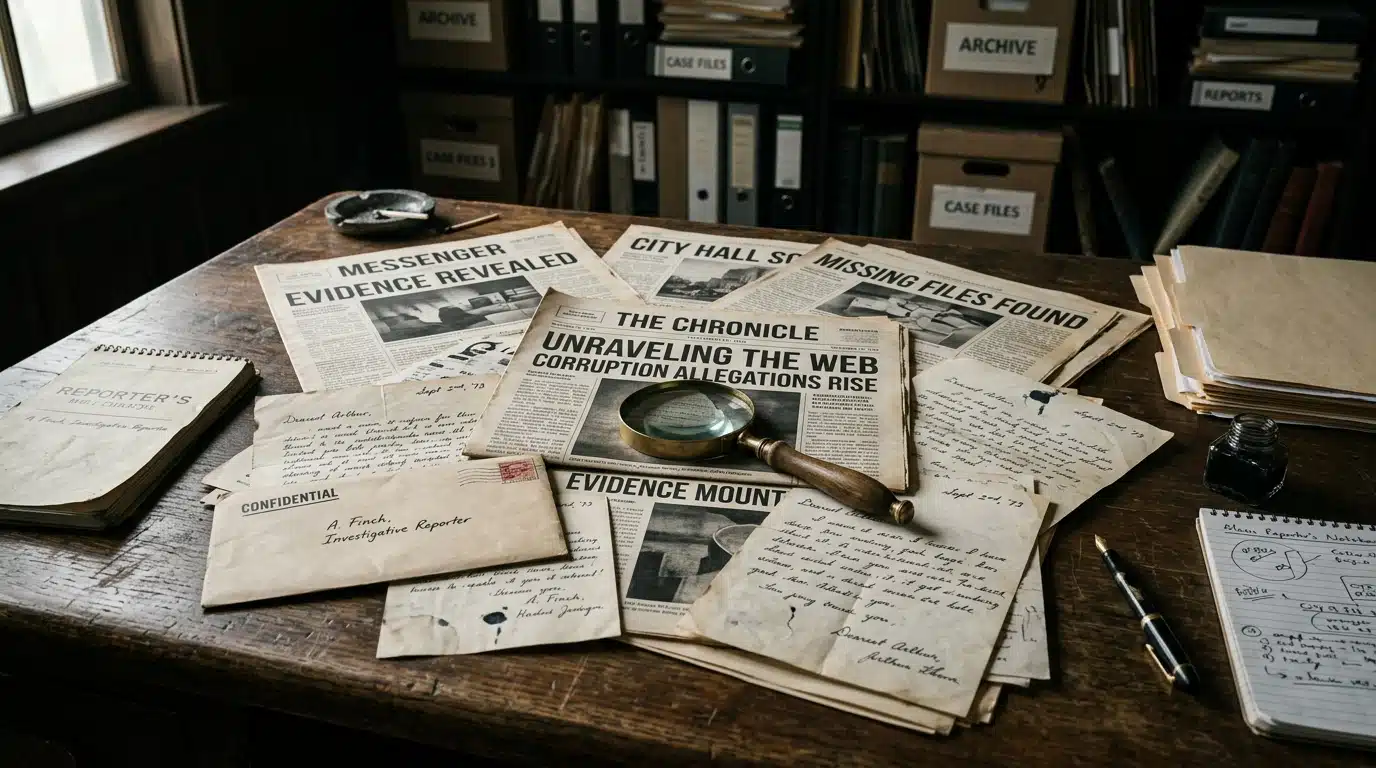 Documents et lettres anciennes sous une loupe