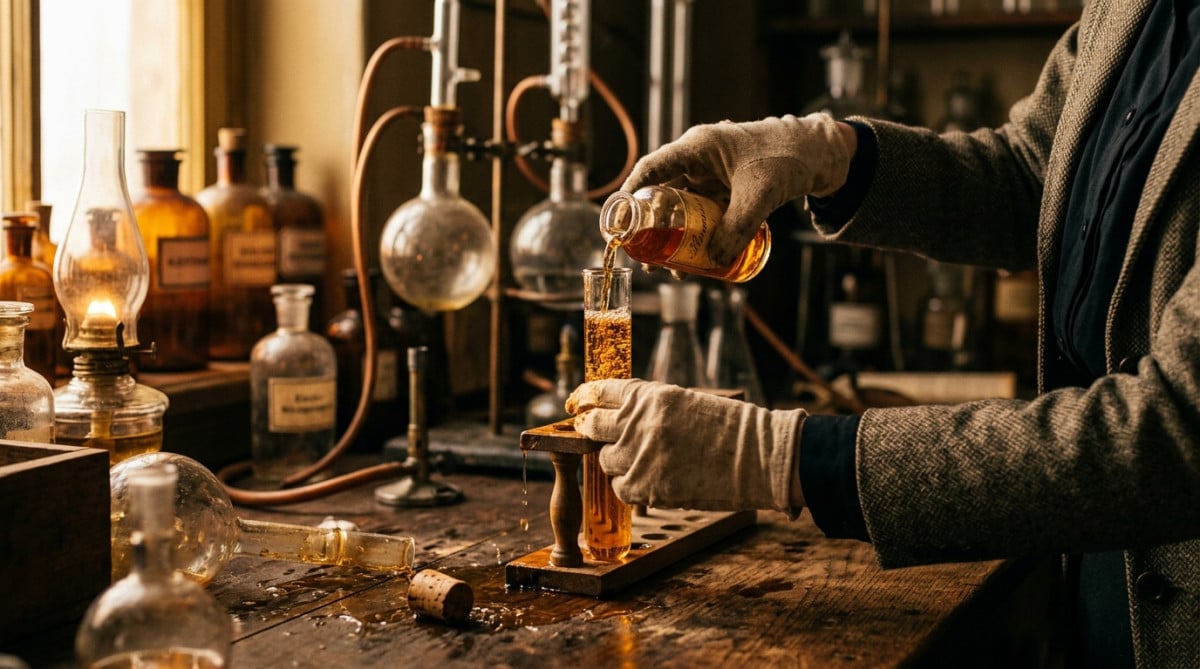 Erreur de dosage d'aldéhydes en laboratoire vintage