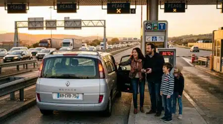 Famille française surprise au prix du péage autoroutier