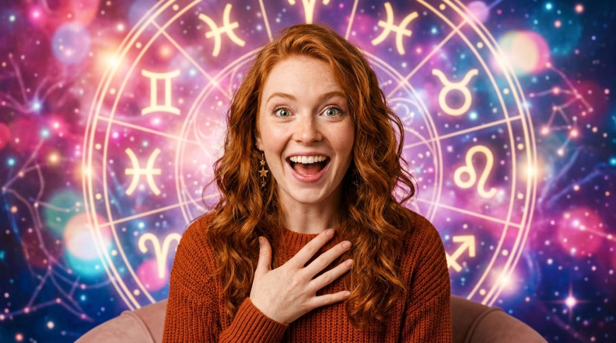 Femme sereine entourée d'une lumière mystique dorée symbolisant l'horoscope du dimanche 20 septembre 2026