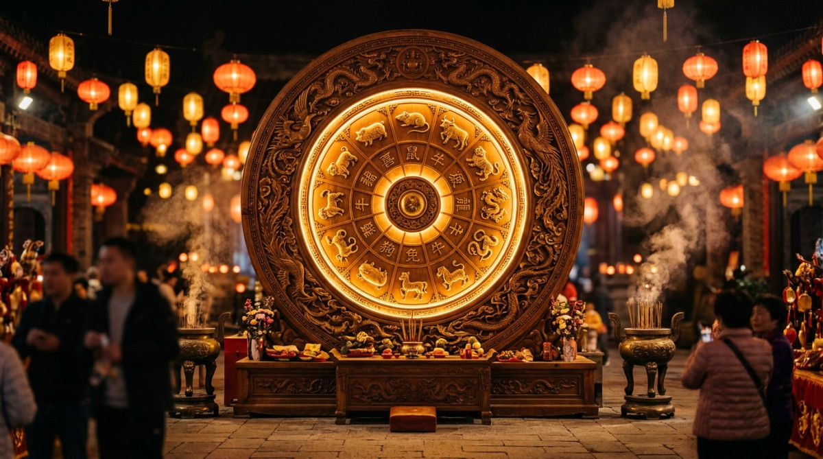 Femme sereine méditant dans une ambiance mystique dorée pour illustrer l'horoscope chinois du 16 septembre 2026