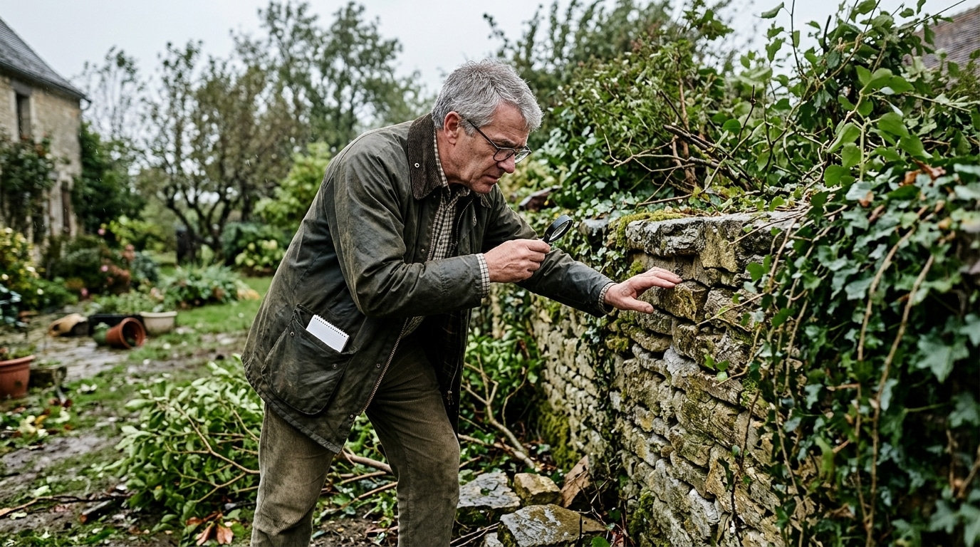 « Il a tenu 9 ans » : ce que l'expert a cherché en vain sur ce mur de jardin après l'orage