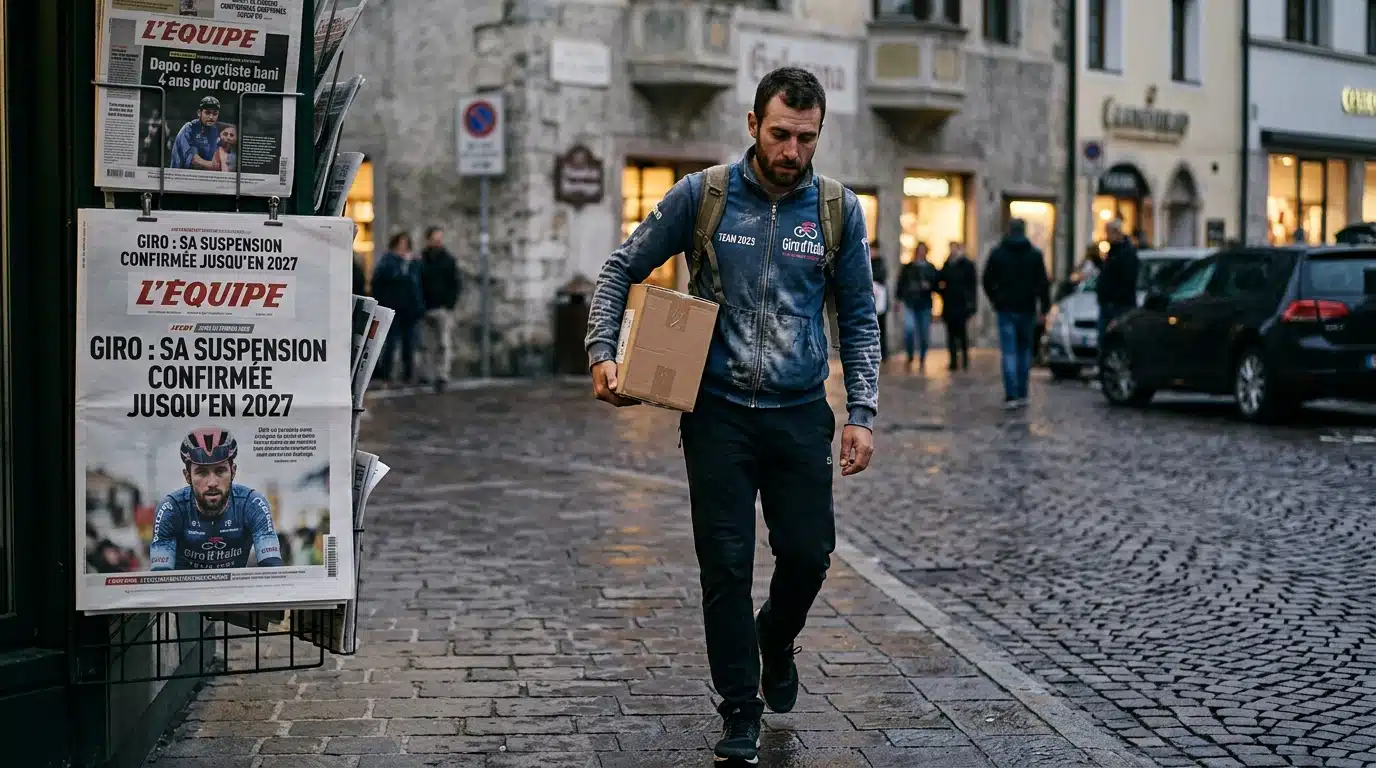 Il devait recevoir un colis dopant pendant le Giro : sa suspension confirmée jusqu'en 2027