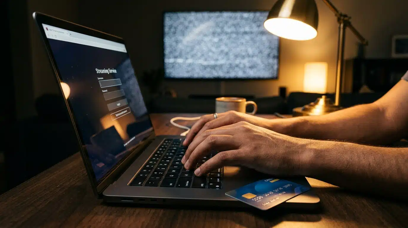 Paiement par carte bancaire pour un abonnement streaming