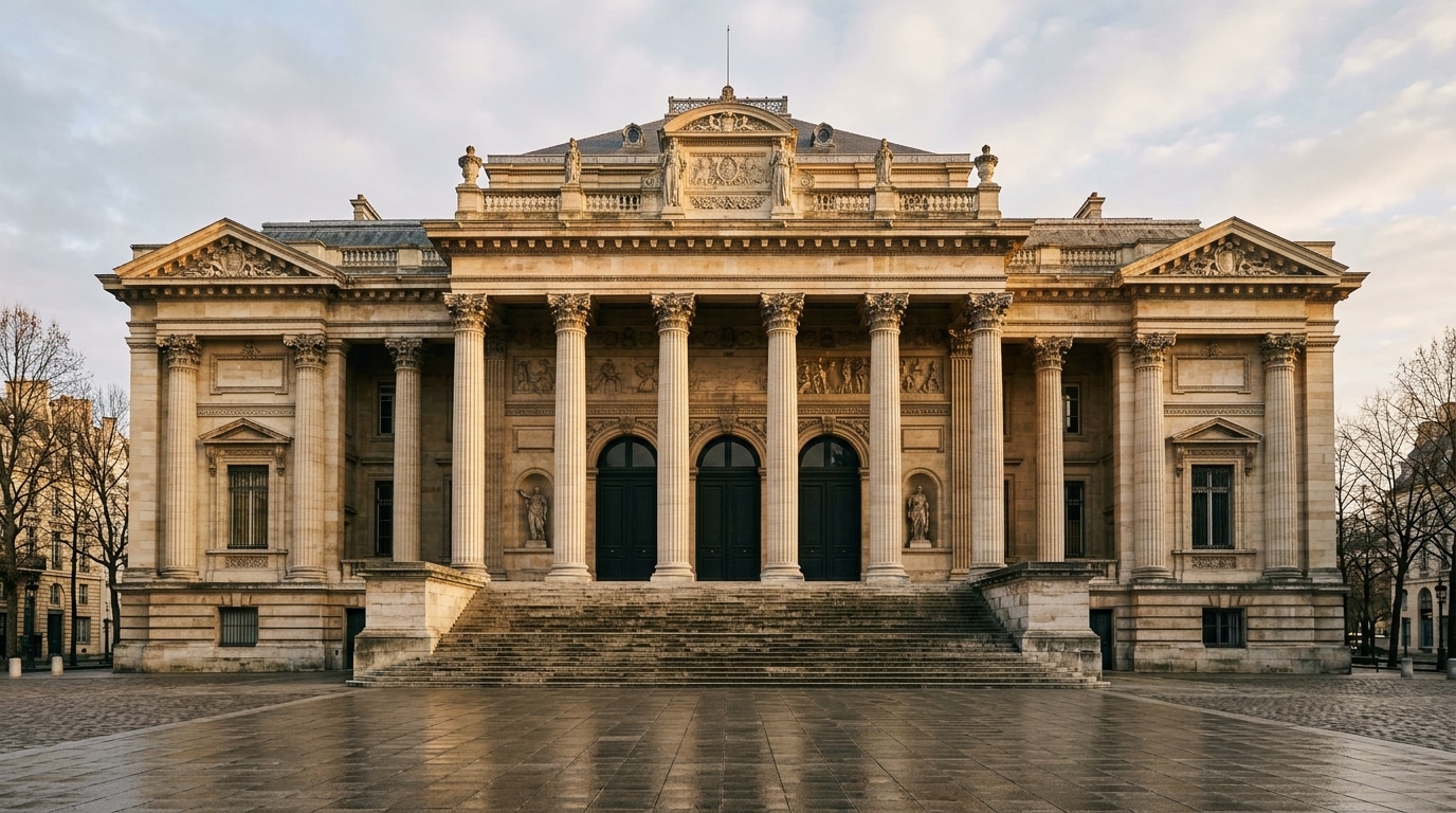 Façade du palais de justice de Paris