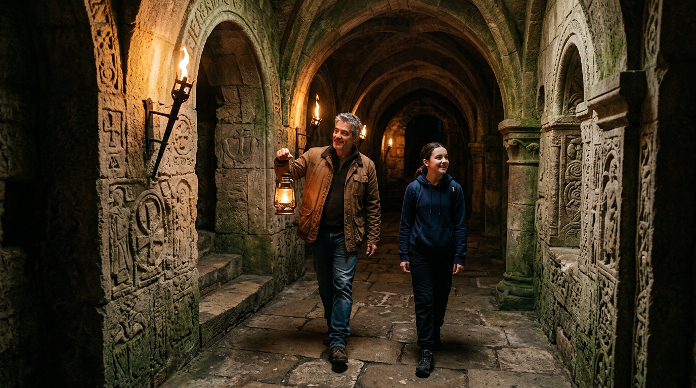 Visite guidée d'une crypte souterraine aux Journées du patrimoine