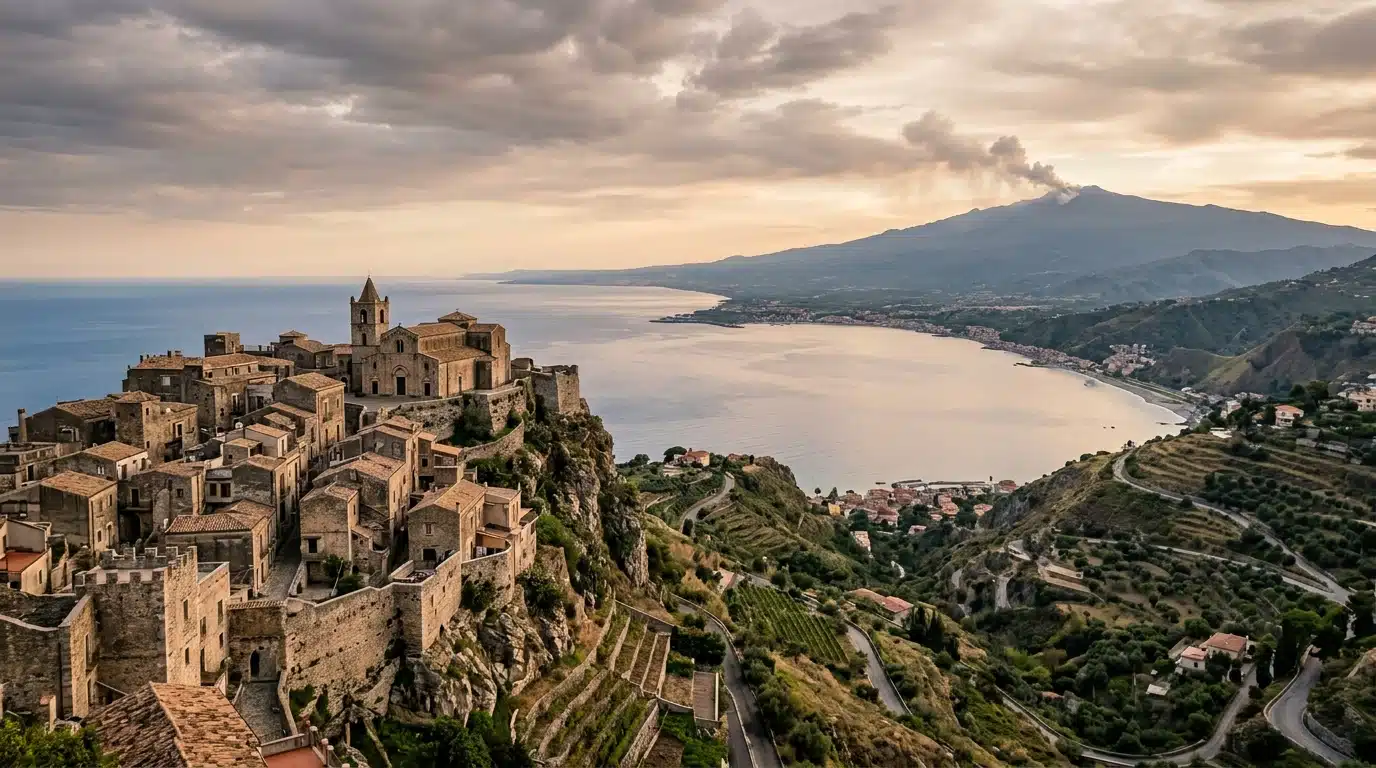 Vue panoramique depuis Terra Murata sur le golfe