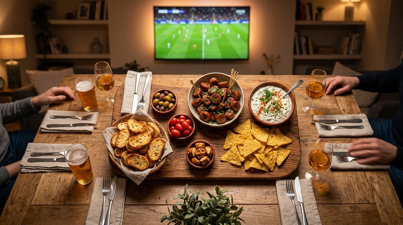 Plateau apéro complet avec saucisses et tortillas pour six