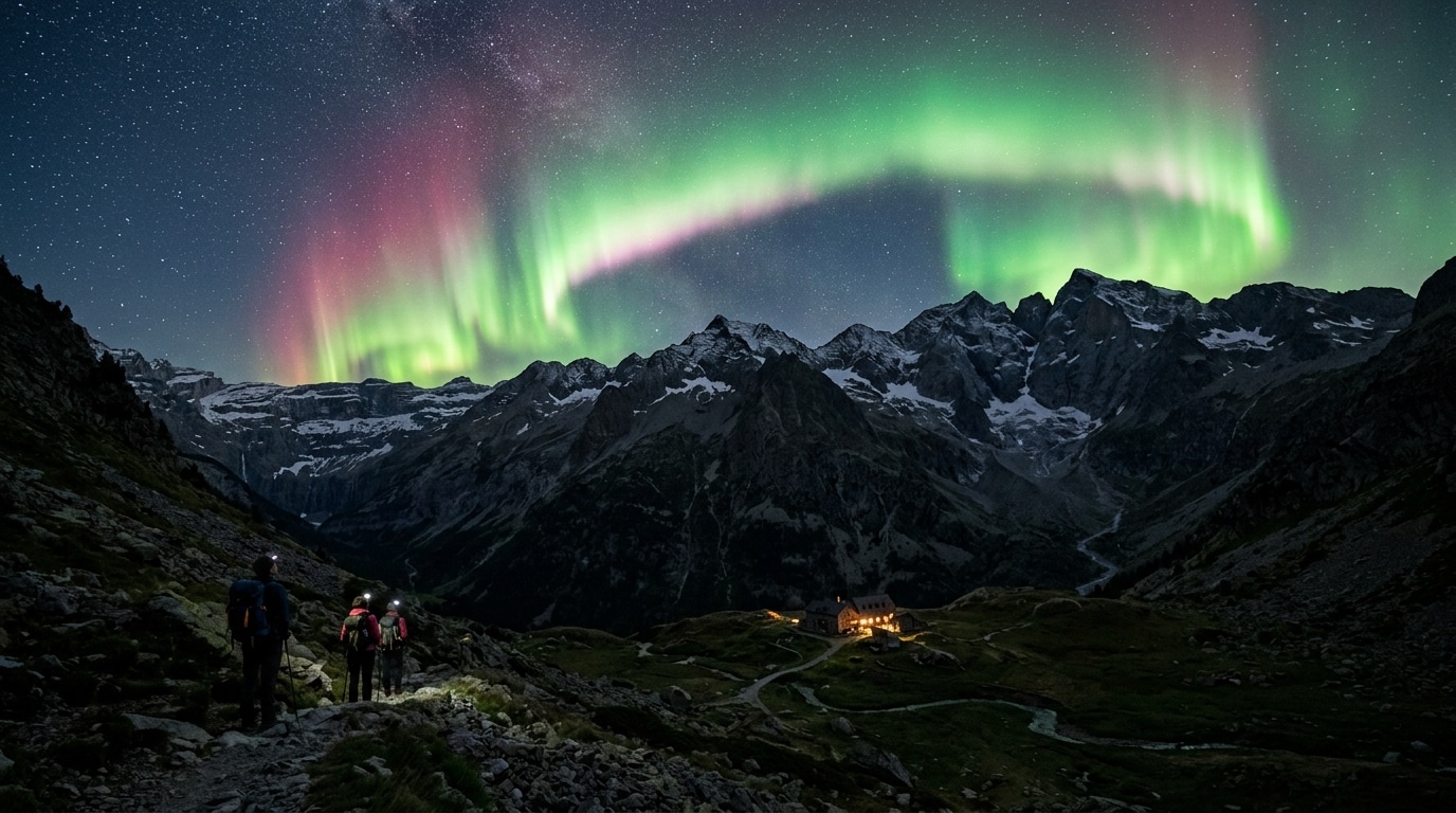 Pas besoin de partir loin : ces aurores boréales seront visibles depuis les Pyrénées en septembre