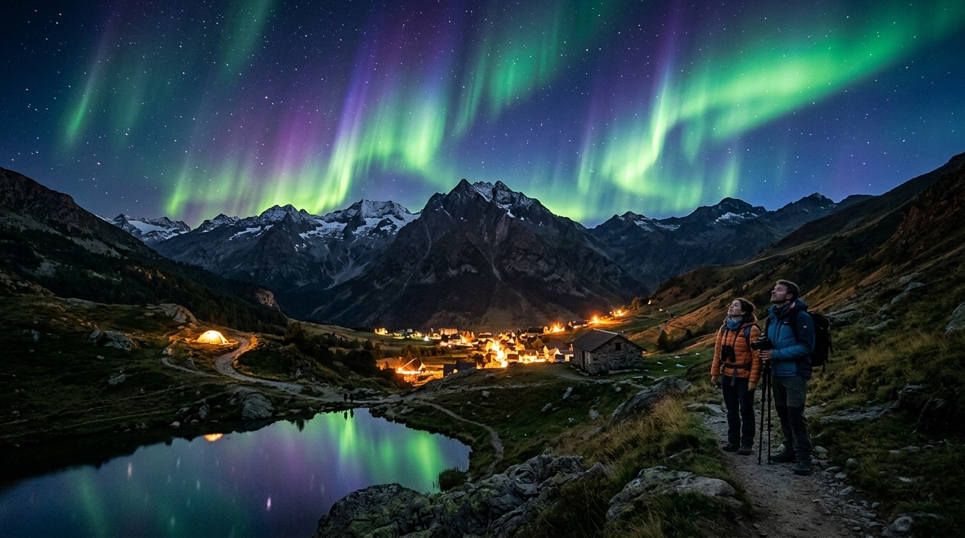 Pas besoin de partir loin : ces aurores boréales seront visibles depuis les Pyrénées en septembre