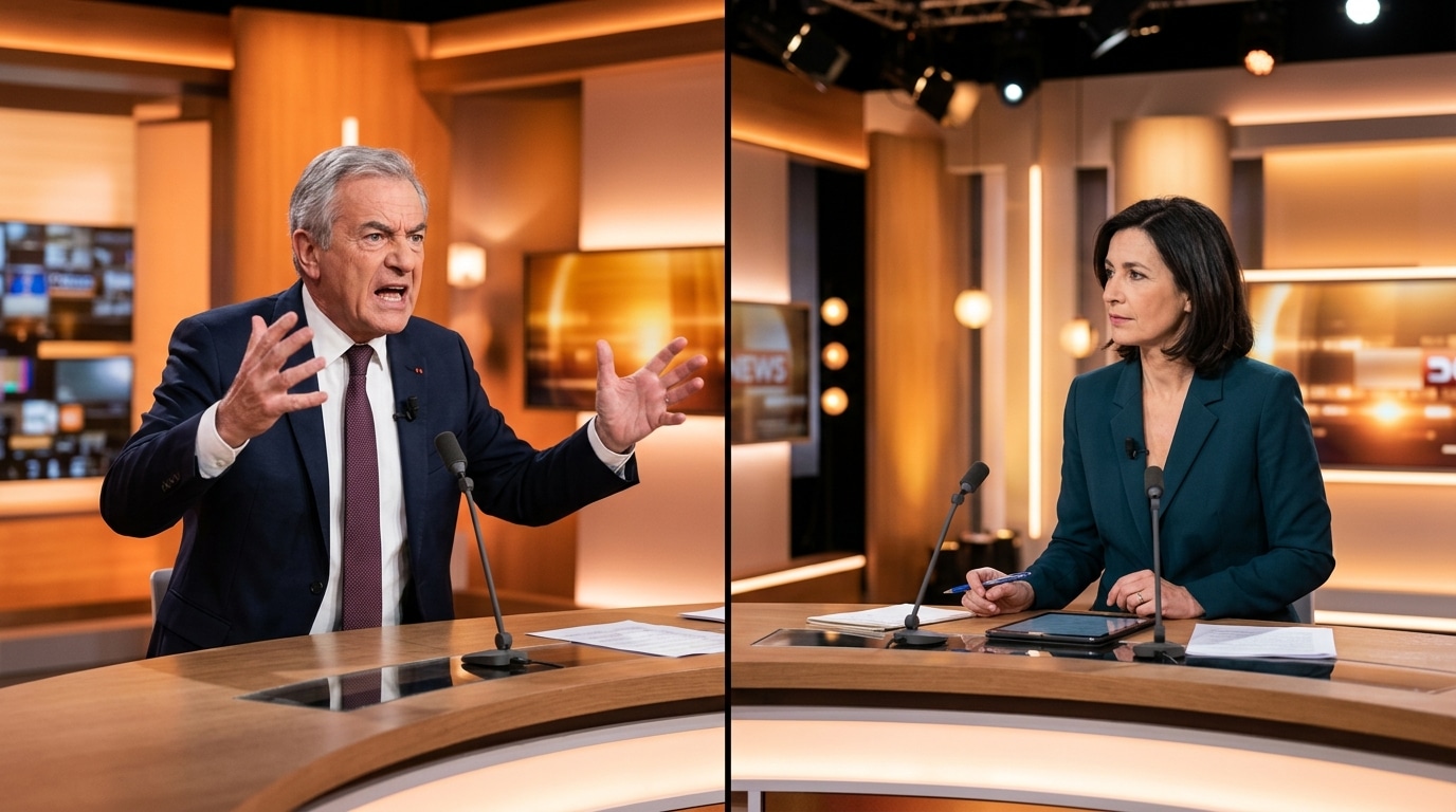 Pascal Praud commente en direct sur le plateau de CNews