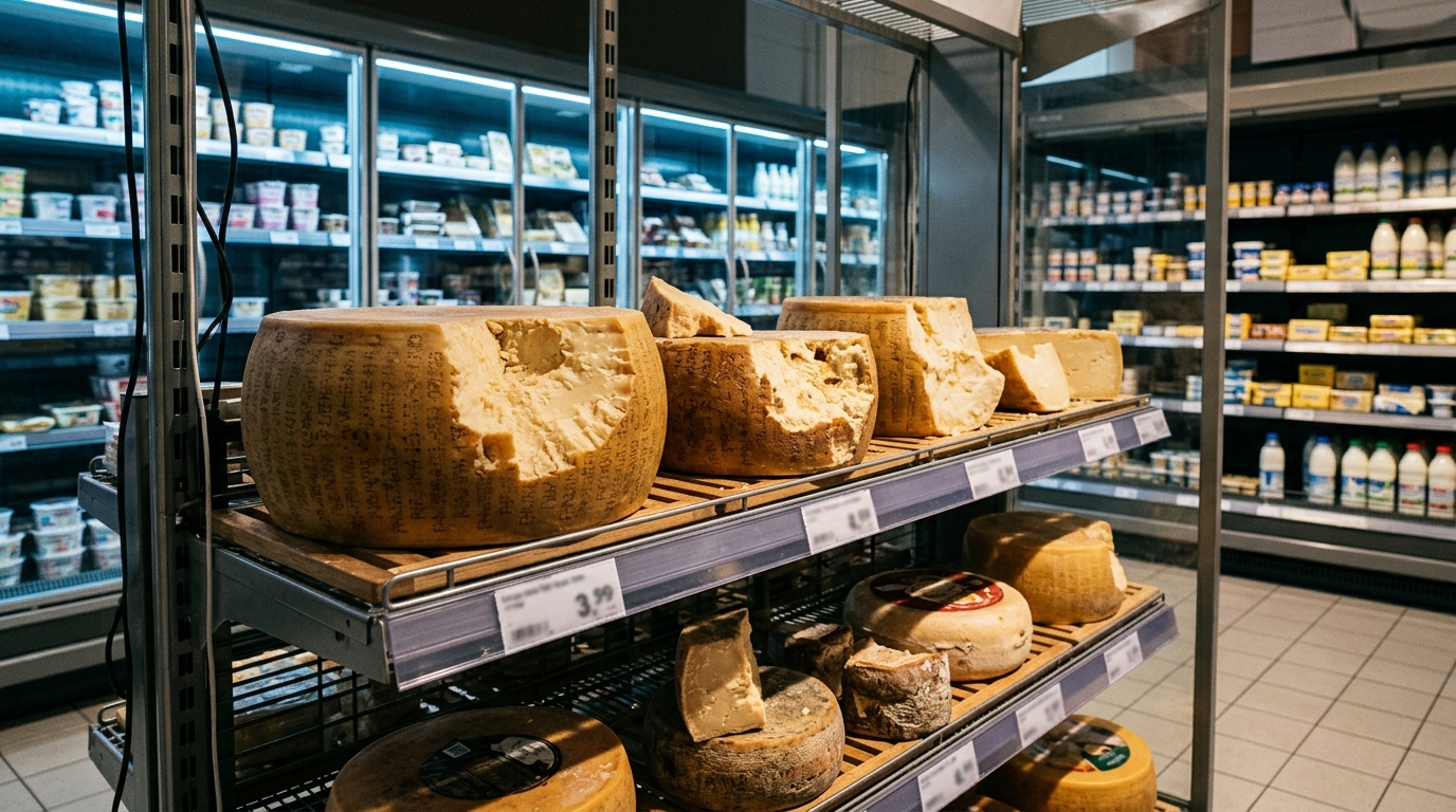 Fromages entamés avec traces de morsures au supermarché