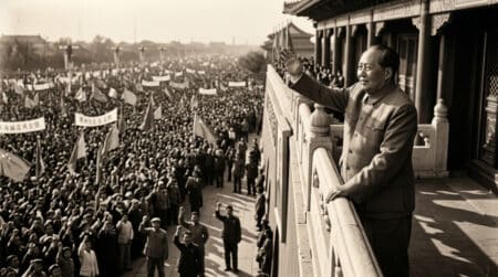 Proclamation de la République populaire de Chine à Pékin en 1949
