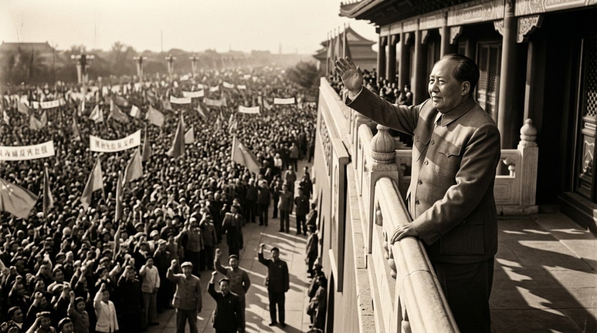 Proclamation de la République populaire de Chine à Pékin en 1949