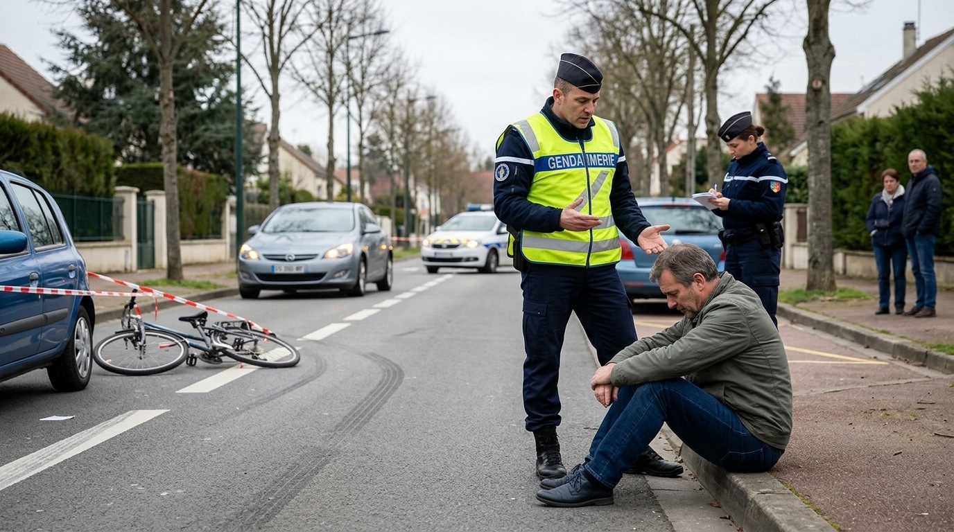 Sa femme meurt fauchée sous ses yeux à vélo, il rattrape le chauffard et le blesse au cutter