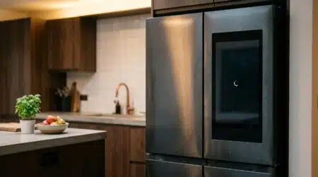 Écran de réfrigérateur connecté figé sur mise à jour