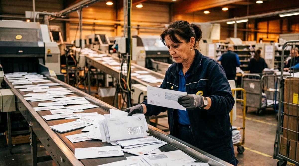 Tri postal automatique des enveloppes à fenêtre