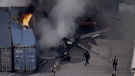 Un hélicoptère de la chaîne NBC s'écrase en direct sur une rue de Los Angeles, au moins 3 morts