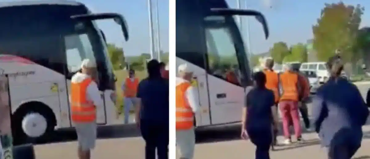 Un patron filmé fonçant sur ses grévistes en car à Bezannes, placé en garde à vue
