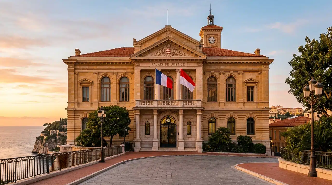 Façade du tribunal de la Principauté de Monaco