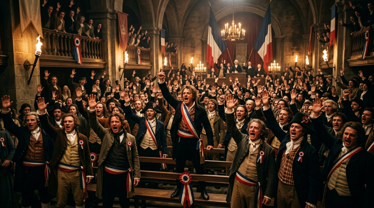 Vote de la Convention abolissant la royauté en 1792