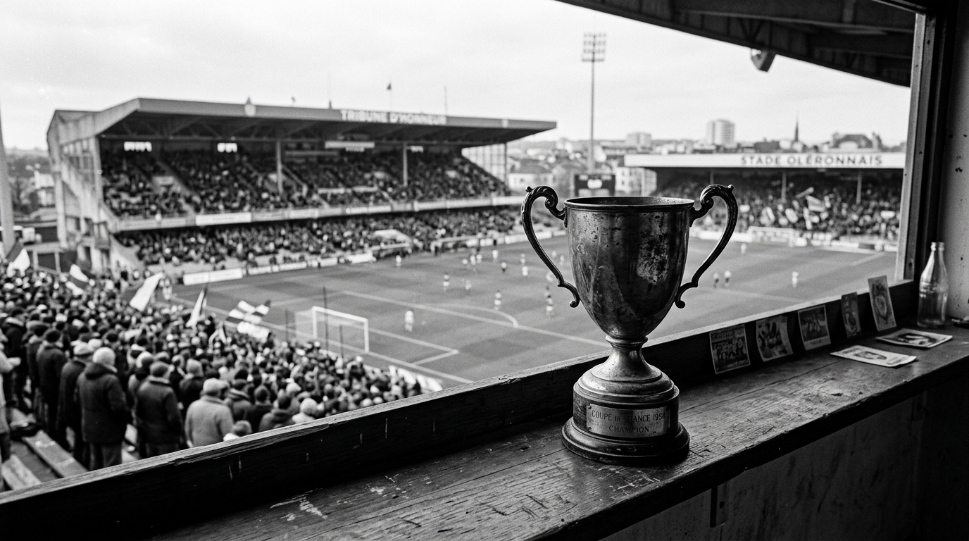 Trophée de la Coupe de France évoquant la victoire de Sedan-Torcy en 1961