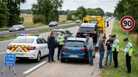 151, 153, 162, 168 km/h sur une route à 90 : quatre conducteurs, six mois sans permis et sept jours de fourrière