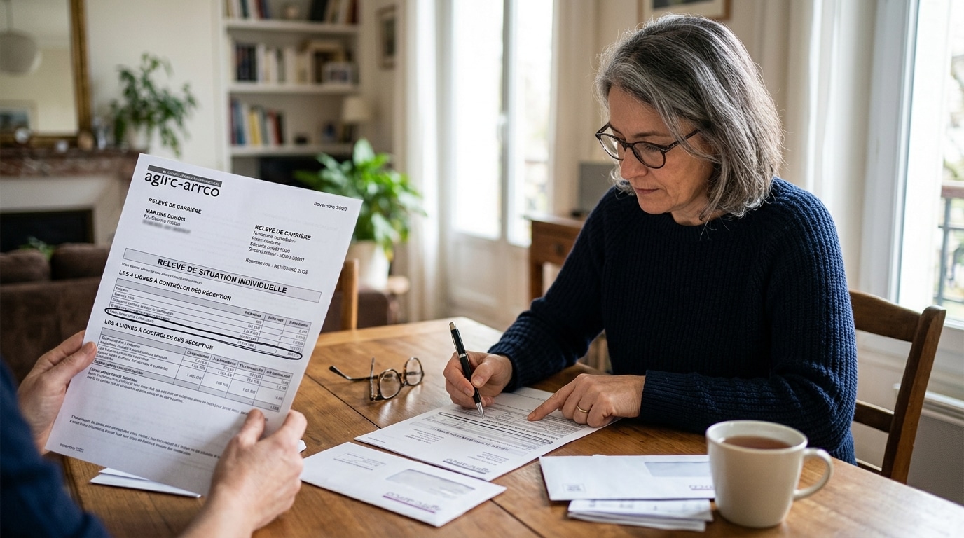 Agirc-Arrco du 1er novembre : les 4 lignes de votre relevé à contrôler dès réception