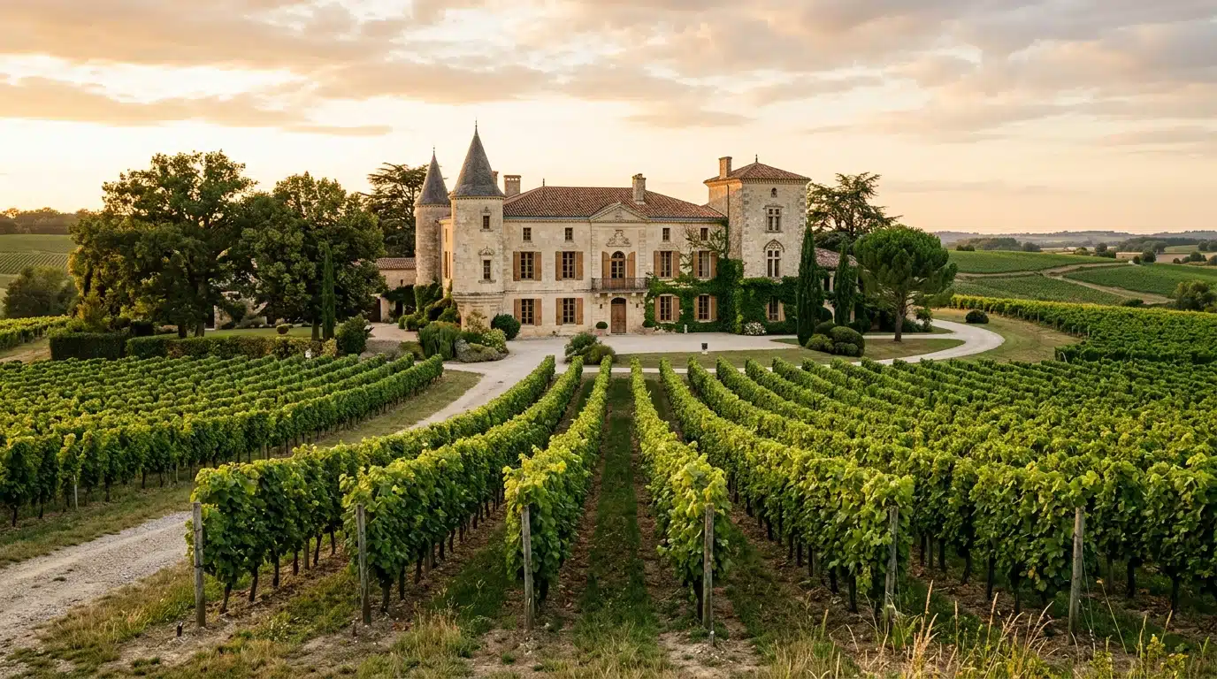 Château du Bordelais, cadre de l'enfance bourgeoise d'Anémone en Gironde