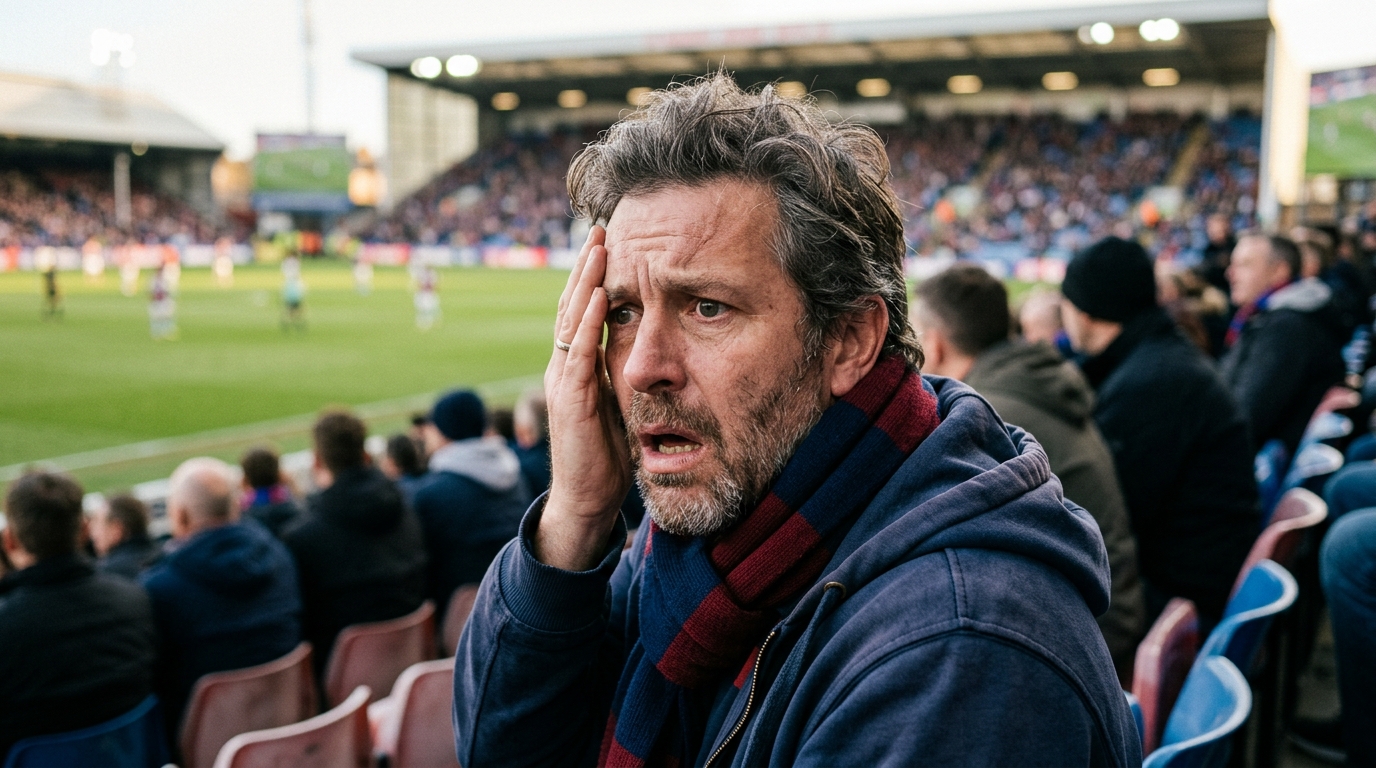 Supporter déçu devant des sièges vides