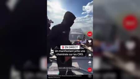 Image extraite de la vidéo publiée sur X par Matthieu Valet