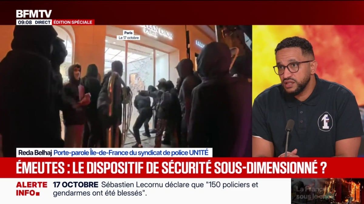 Image extraite de la vidéo publiée sur X par BFM