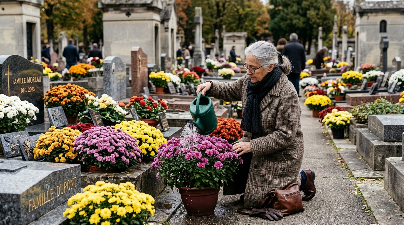 Chrysanthèmes de Toussaint : le geste d'arrosage qui les fait faner avant Noël